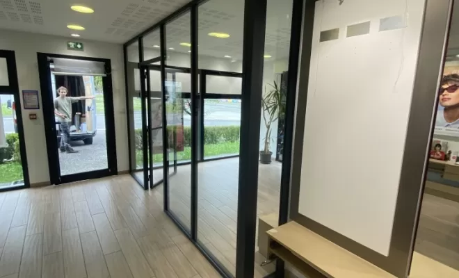 Réalisation de cloison vitrée en aluminium à Pau, Pau, M.A.2.P Menuiserie Agencement